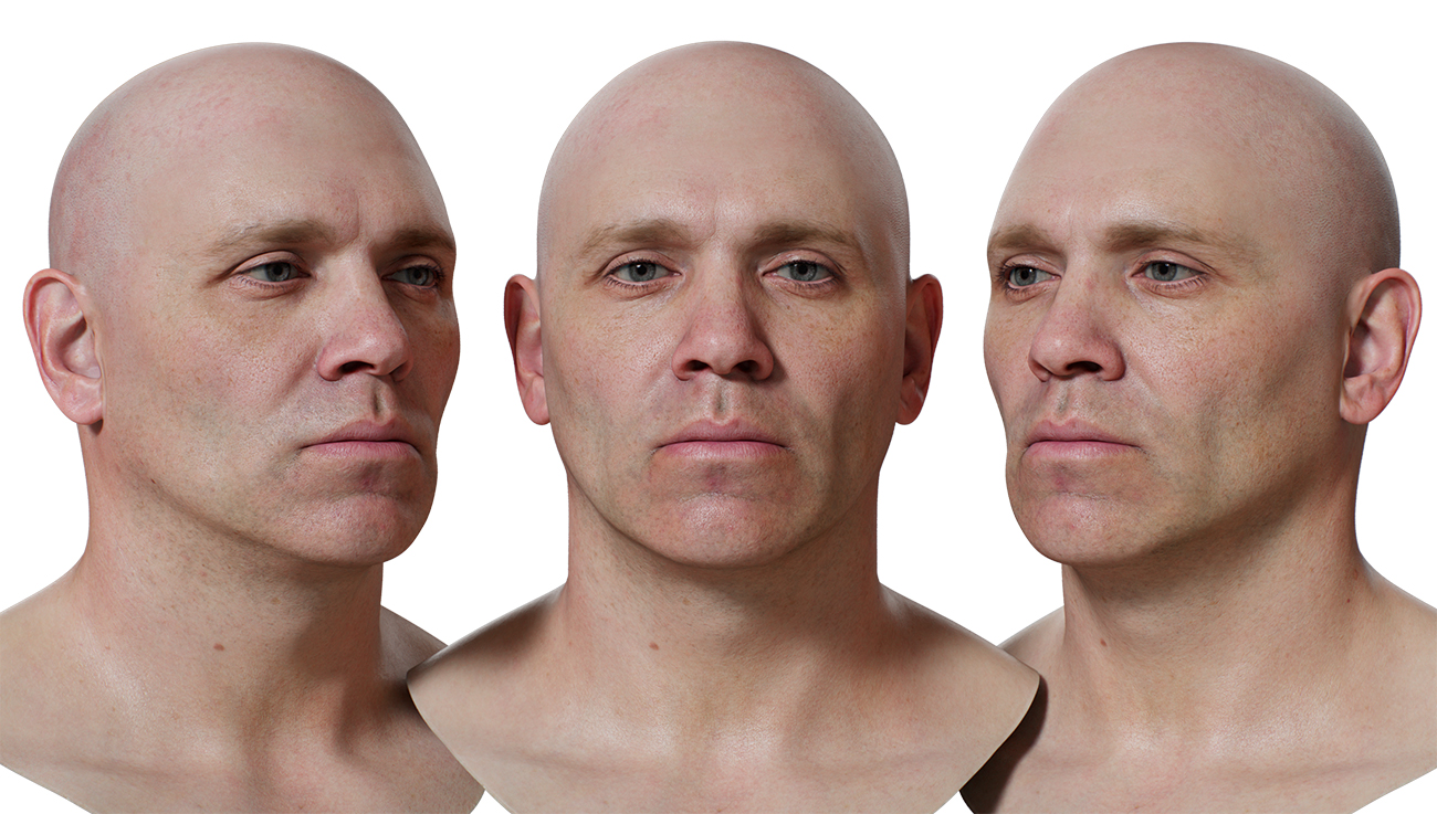 Download realistic 3d head models